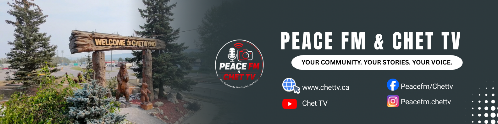 Peace FM  Chet TV Banner 2026